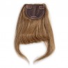 Blend in Fringe/Bangs Hair Extensions, Colour #10 (Golden Brown), Made With Remy Indian Human Hair