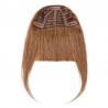 Blend in Fringe/Bangs Hair Extensions, Colour #12 (Light Brown), Made With Remy Indian Human Hair