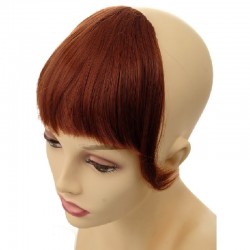 Blend in Fringe/Bangs Hair Extensions, Colour #35 (Red Rust), Made With Remy Indian Human Hair
