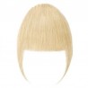 Blend in Fringe/Bangs Hair Extensions, Colour #60 (Lightest Blonde), Made With Remy Indian Human Hair