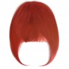 Blend in Fringe/Bangs Hair Extensions, Colour #Red, Made With Remy Indian Human Hair