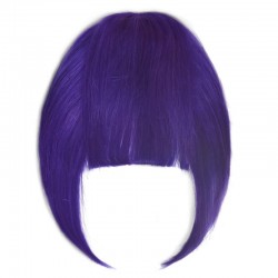 Blend in Fringe/Bangs Hair Extensions, Colour #Purple, Made With Remy Indian Human Hair
