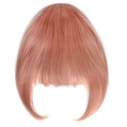 Blend in Fringe/Bangs Hair Extensions, Colour #Pink, Made With Remy Indian Human Hair