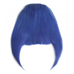 Blend in Fringe/Bangs Hair Extensions, Colour #Blue, Made With Remy Indian Human Hair