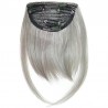 Blend in Fringe/Bangs Hair Extensions, Colour #Silver, Made With Remy Indian Human Hair