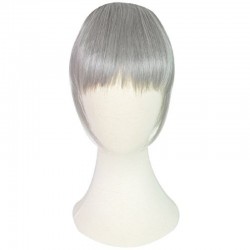 Blend in Fringe/Bangs Hair Extensions, Colour #Silver, Made With Remy Indian Human Hair