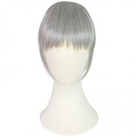 Blend in Fringe/Bangs Hair Extensions, Colour #Silver, Made With Remy Indian Human Hair