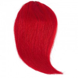 Sweeping Side Fringe/Bangs Hair Extensions, Colour #Red, Made With Remy Indian Human Hair