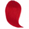 Sweeping Side Fringe/Bangs Hair Extensions, Colour #Red, Made With Remy Indian Human Hair