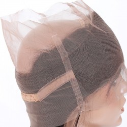 360° Circular Band Lace  Frontal Closure Hair Extensions, Colour #1B (Off Black), Made With Remy Indian Human Hair