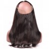 360° Circular Band Lace  Frontal Closure Hair Extensions, Colour #1B (Off Black), Made With Remy Indian Human Hair