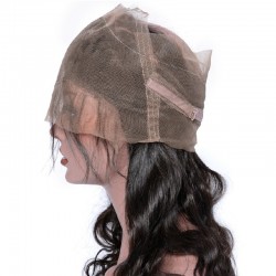 360° Circular Band Lace  Frontal Closure Hair Extensions, Loose Wavy, Colour #1 (Jet Black), Made With Remy Indian Human Hair