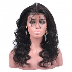 360° Circular Band Lace  Frontal Closure Hair Extensions, Loose Wavy, Colour #1 (Jet Black), Made With Remy Indian Human Hair