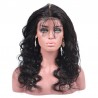360° Circular Band Lace  Frontal Closure Hair Extensions, Loose Wavy, Colour #1 (Jet Black), Made With Remy Indian Human Hair