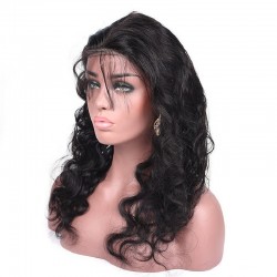 360° Circular Band Lace  Frontal Closure Hair Extensions, Loose Wavy, Colour #1 (Jet Black), Made With Remy Indian Human Hair