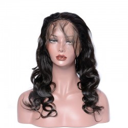 360° Circular Band Lace Frontal Closure Hair Extensions, Loose Wavy, Colour #1B (Off Black), Made With Remy Indian Human Hair