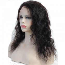 360° Circular Band Lace  Frontal Closure Hair Extensions, Body Wave, Colour #1B (Off Black), Made With Remy Indian Human Hair