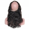 360° Circular Band Lace  Frontal Closure Hair Extensions, Body Wave, Colour #1 (Jet Black), Made With Remy Indian Human Hair
