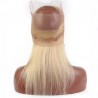 360° Circular Band Lace  Frontal Closure Hair Extensions, Colour #60 (Lightest Blonde), Made With Remy Indian Human Hair
