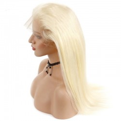 360° Circular Band Lace  Frontal Closure Hair Extensions, Colour #613 (Platinum Blonde), Made With Remy Indian Human Hair