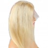 360° Circular Band Lace  Frontal Closure Hair Extensions, Colour #613 (Platinum Blonde), Made With Remy Indian Human Hair