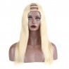U-Part Wig, Color #60 (Lightest Blonde), Made With Remy Indian Human Hair