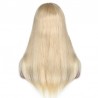 U-Part Wig, Color #60 (Lightest Blonde), Made With Remy Indian Human Hair