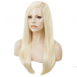 U-Part Wig, Color #22 (Light Pale Blonde), Made With Remy Indian Human Hair