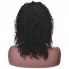U-Part Wig, Deep Curly, Color #1 (Jet Black), Made With Remy Indian Human Hair
