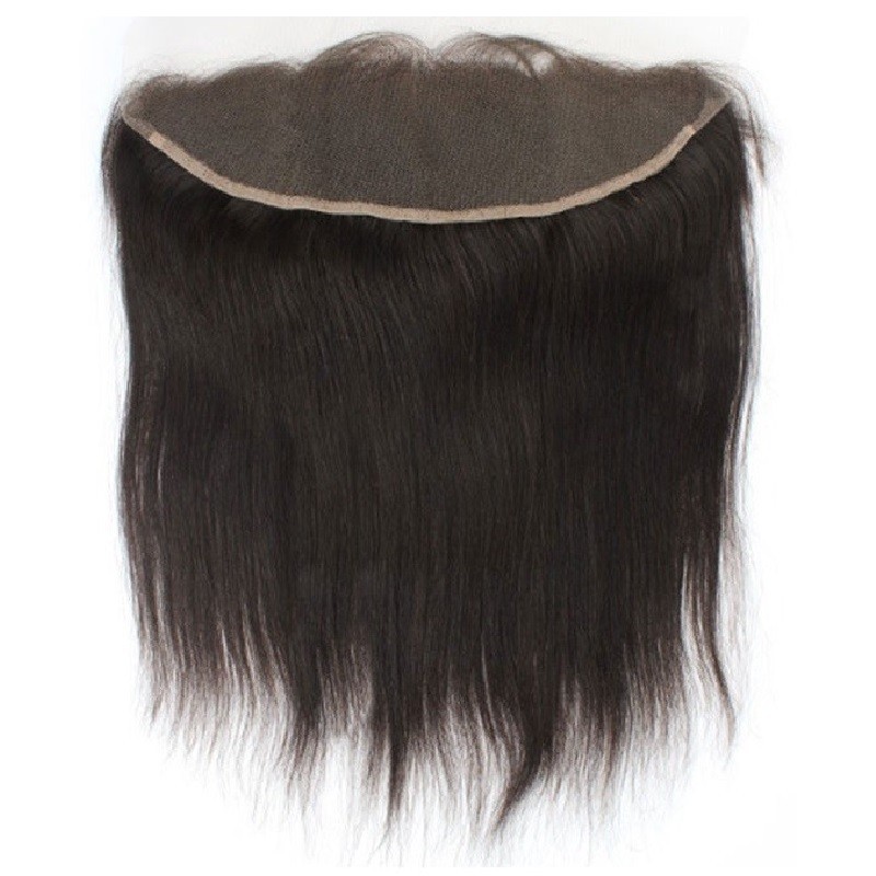 Lace Frontal Closure (13x4) Hair Extensions, Colour #1B (Off Black), Made With Remy Indian Human Hair