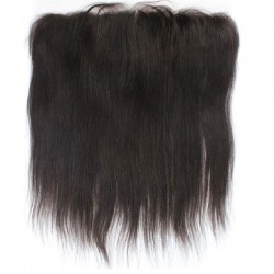 Lace Frontal Closure (13x4) Hair Extensions, Colour #1B (Off Black), Made With Remy Indian Human Hair