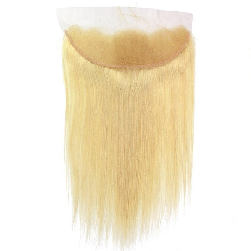 Lace Frontal Closure (13x4) Hair Extensions, Colour #22 (Light Pale Blonde), Made With Remy Indian Human Hair
