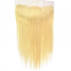 Lace Frontal Closure (13x4) Hair Extensions, Colour #22 (Light Pale Blonde), Made With Remy Indian Human Hair