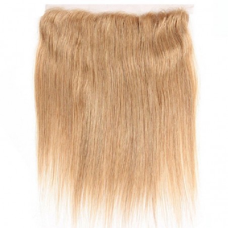 Lace Frontal Closure (13x4) Hair Extensions, Colour #27 (Honey Blonde), Made With Remy Indian Human Hair