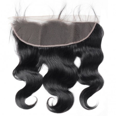 Lace Frontal Closure (13x4) Hair Extensions, Body Wave, Colour #1 (Jet Black), Made With Remy Indian Human Hair