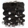 Lace Frontal Closure (13x4) Hair Extensions, Body Wave, Colour #1B (Off Black), Made With Remy Indian Human Hair