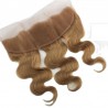 Lace Frontal Closure (13x4) Hair Extensions, Body Wave, Colour #10 (Golden Brown), Made With Remy Indian Human Hair