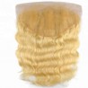 Lace Frontal Closure (13x4) Hair Extensions, Body Wave, Colour #24 (Golden Blonde), Made With Remy Indian Human Hair