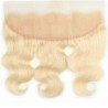 Lace Frontal Closure (13x4) Hair Extensions, Body Wave, Colour #60 (Lightest Blonde), Made With Remy Indian Human Hair