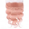Lace Frontal Closure (13x4) Hair Extensions, Body Wave, Colour #Pink, Made With Remy Indian Human Hair