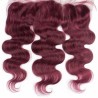 Lace Frontal Closure (13x4) Hair Extensions, Body Wave, Colour #530 (Red Wine), Made With Remy Indian Human Hair