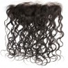 Lace Frontal Closure (13x4) Hair Extensions, Loose Wavy, Colour #1B (Off Black), Made With Remy Indian Human Hair