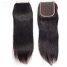 Top Closure Hair Extensions, Free Part, Colour #1B (Jet Black), Made With Remy Indian Human Hair