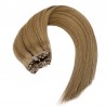 Micro Ring Weft Hair Extensions, Colour #10 (JGolden Brown), Made With Remy Indian Human Hair