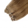 Micro Ring Weft Hair Extensions, Colour #10 (JGolden Brown), Made With Remy Indian Human Hair