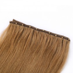 Micro Ring Weft Hair Extensions, Colour #12 (Light Brown), Made With Remy Indian Human Hair