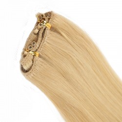 Micro Ring Weft Hair Extensions, Colour #24 (Golden Blonde), Made With Remy Indian Human Hair
