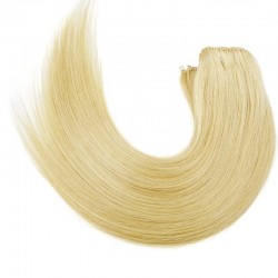 Micro Ring Weft Hair Extensions, Colour #22 (Light Pale Blonde), Made With Remy Indian Human Hair