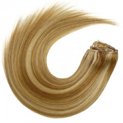 Micro Ring Weft Hair Extensions, Mix Colour #18/22 (Light Ash Blonde / Light Pale Blonde), Made With Remy Indian Human Hair