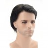 Men’s Wig - Toupee, Ultra-Thin Skin Base 0.03mm, Color #1A (Black), Made With Remy Indian Human Hair